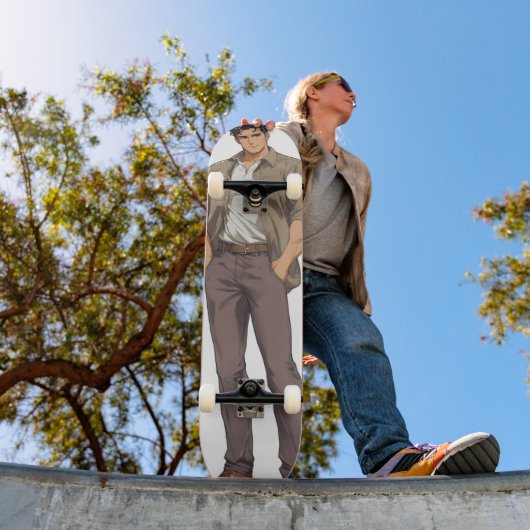 Anime Mannen Zaddy Persoonlijk Skateboard (Buiten 1)