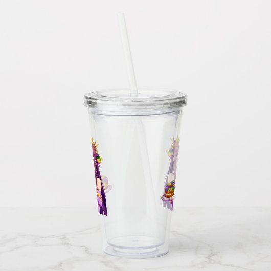 Anime Mardi Gras King cake Acryl Drinkbeker (Links)
