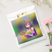 Anime Mardi Gras King cake Bedankzakje (Gezegeld)