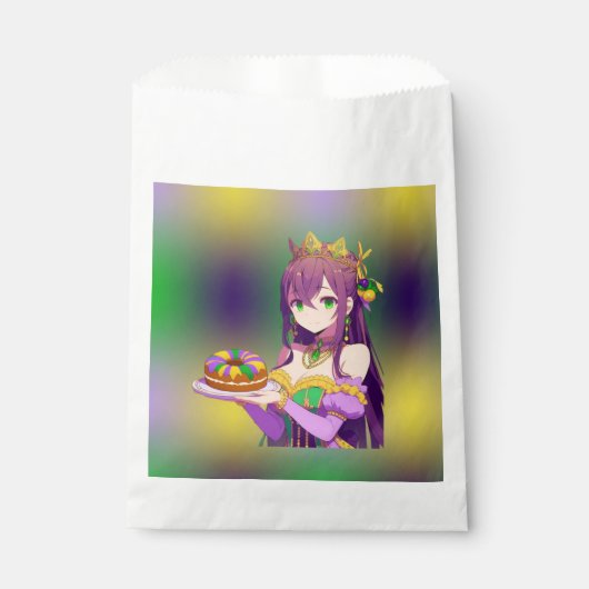 Anime Mardi Gras King cake Bedankzakje (Voorkant)