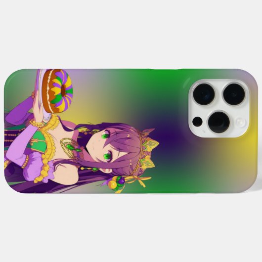 Anime Mardi Gras King cake Case-Mate iPhone Case (Achterkant (horizontaal))