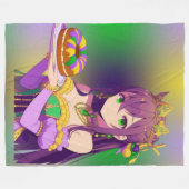 Anime Mardi Gras King cake Fleece Deken (Voorkant (Horizontaal))