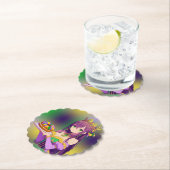 Anime Mardi Gras King cake Kartonnen Onderzetters (Insitu)