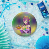 Anime Mardi Gras King cake Papieren Bordje (Feest)