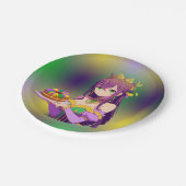 Anime Mardi Gras King cake Papieren Bordje (Gekanteld)
