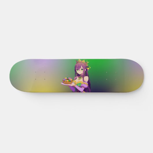 Anime Mardi Gras King cake Persoonlijk Skateboard (Horizontaal)