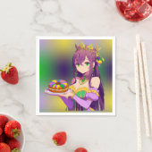 Anime Mardi Gras King cake Servet (Insitu)