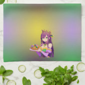 Anime Mardi Gras King cake Theedoek (Gevouwen)