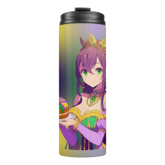 Anime Mardi Gras King cake Thermosbeker (Voorkant)