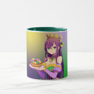 Anime Mardi Gras Koningstaart Mok