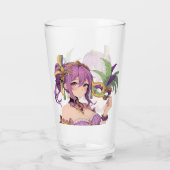 Anime Mardi Gras masker Glas (Achterkant)
