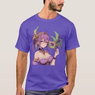 Anime Mardi Gras masker T-shirt