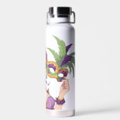 Anime Mardi Gras masker Waterfles (Achterkant)