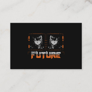 Anime mecha meisjes visitekaartje