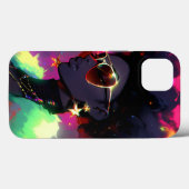 Anime Meisje Afrikaanse Amerikaanse Kunst Case-Mate iPhone Case (Achterkant (horizontaal))