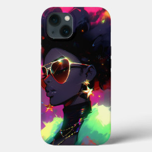 Anime Meisje Afrikaanse Amerikaanse Kunst Case-Mate iPhone Case