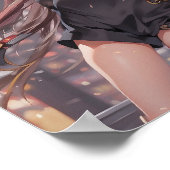 Anime Meisje AI Generatief Poster (Hoek)