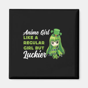 Anime Meisje Als Een Gewone Meisje Maar Gelukkiger Magneet