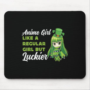 Anime Meisje Als Een Gewone Meisje Maar Gelukkiger Muismat
