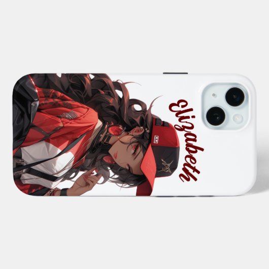 Anime meisje baas Case-Mate iPhone case (Achterkant (horizontaal))