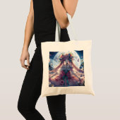 Anime Meisje Bloem Maan Fee Tote Bag (Voorkant (product))