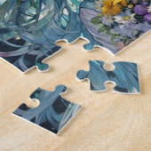 Anime meisje bloemen legpuzzel (Zijkant)