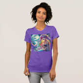 Anime Meisje dat zingt Maneschijn Pixie Regenboog T-shirt (Voorkant volledig)