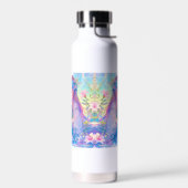 Anime Meisje en Axolotl gepersonaliseerd Waterfles (Links)