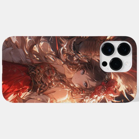 Anime meisje en draak Case-Mate iPhone case (Achterkant (horizontaal))