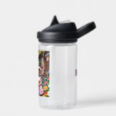 Anime Meisje en Siamese Kat Gepersonaliseerd Waterfles (Links)