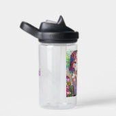 Anime Meisje en Siamese Kat Gepersonaliseerd Waterfles (Rechts)