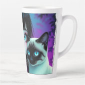 Anime Meisje en Siamese Kat Latte Mok (Rechts)