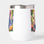 Anime Meisje en Vlinder Waterverf Gepersonaliseerd (Links)