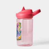 Anime Meisje en Vlinder Waterverf Gepersonaliseerd Waterfles (Links)