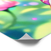  anime meisje eten watermeloen poster (Hoek)