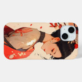 Anime Meisje Geisha Case-Mate iPhone Case (Achterkant (horizontaal))