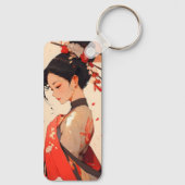 Anime Meisje Geisha Sleutelhanger (Achterkant)