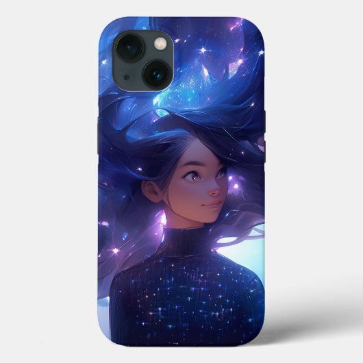 Anime meisje gemaakt van sterren Case-Mate iPhone case (Achterkant)