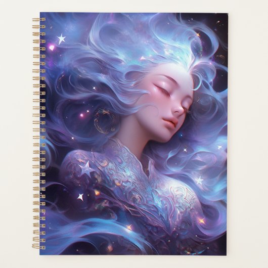 Anime meisje gemaakt van sterren planner (Voorkant)