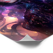 Anime meisje gemaakt van sterren poster (Hoek)