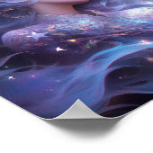 Anime meisje gemaakt van sterren poster (Hoek)