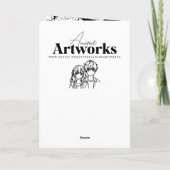  anime meisje gepersonaliseerde verjaardag kaart (Achterkant)