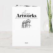  anime meisje gepersonaliseerde verjaardag kaart (Achterkant)