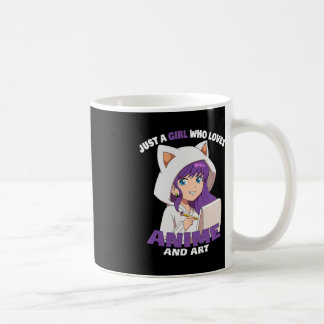 Anime Meisje Gewoon Een Meisje Dat Van Anime En Ku Koffiemok