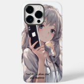 ANIME MEISJE Grijs haar Case-Mate iPhone Case (Achterkant)