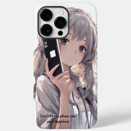 ANIME MEISJE Grijs haar Case-Mate iPhone Case (Achterkant)