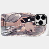 ANIME MEISJE Grijs haar Case-Mate iPhone Case (Achterkant (horizontaal))