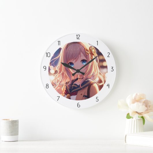 ANIME MEISJE GROTE KLOK (Huis)
