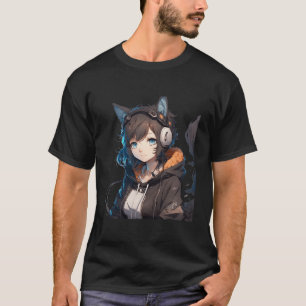 Anime Meisje Halloween Kostuum Otaku Manga Mannen  T-shirt