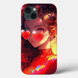 Anime meisje harten Case-Mate iPhone case